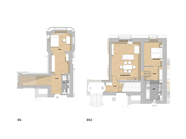 Bild der Mietwohnung Luxus pur auf 2 Etagen mit Turmzimmer, 2 Eingängen und Gewölbedecke